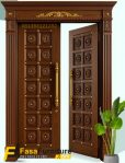 Pintu Rumah Klasik Motif Keling Kuningan Mewah