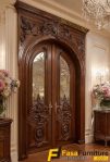 Model Pintu Lengkung Kaca Inlay Terbaru