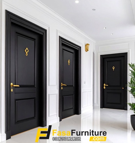 Pintu Kamar Tidur Minimalis Modern Asli Jepara