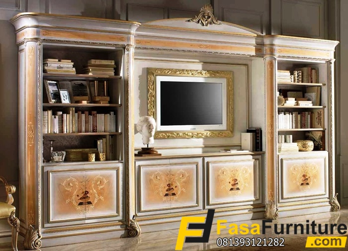 Bufet TV Mewah Model Terbaru Elegan
