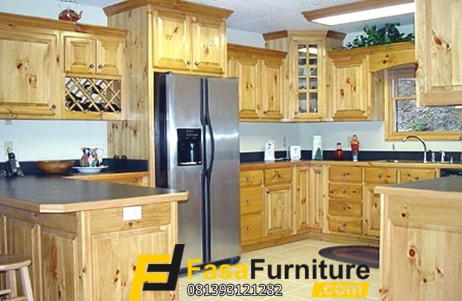 Kitchen Set Jati Model Minimalis