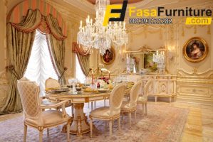 Set Meja Makan 8 Kursi Elegan