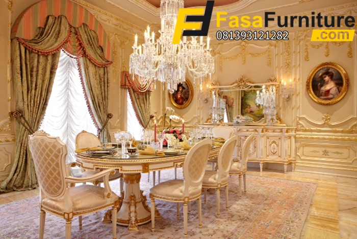 Set Meja Makan 8 Kursi Elegan