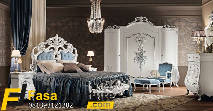 Tempat Tidur Mewah Duco Putih FF - 86