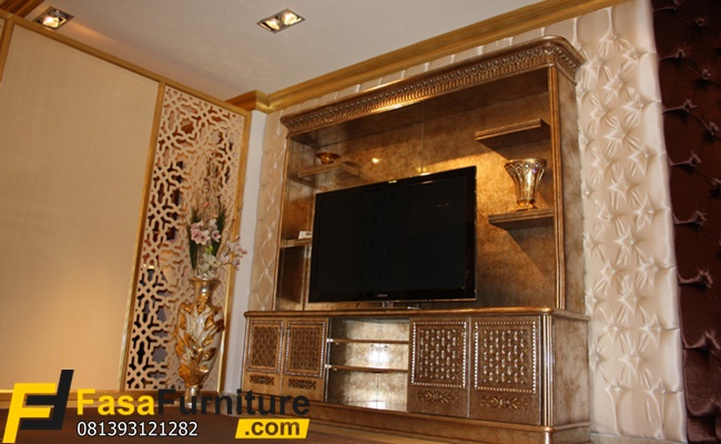 Bufet TV Mewah Model Eropa