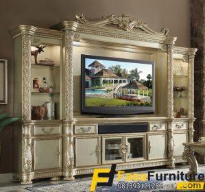 Bufet TV Mewah Model Ukiran Klasik FF – 130
