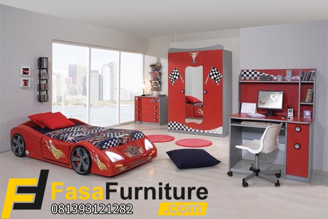 Desain Tempat Tidur Anak Mama Model Mobil Sport