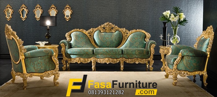 Desain Kursi Keluarga Model Sofa Ukiran Jepara