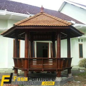 Gazebo Kayu Glugu Murah