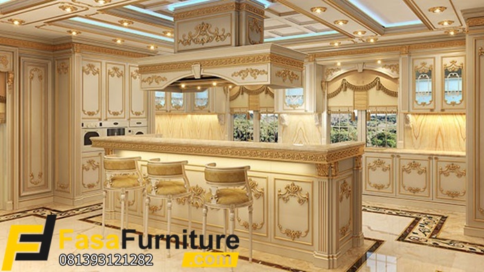 Kitchen Set Royal Ukiran Klasik Model Eropa Mewah