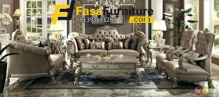 Kursi Tamu Sofa Mewah Model Eropa