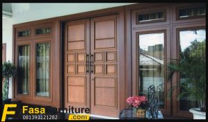 Kusen Pintu Minimalis Kayu Jati Tpk