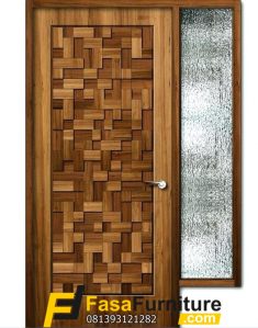 Model Daun Pintu Anyaman Bambu Elegan