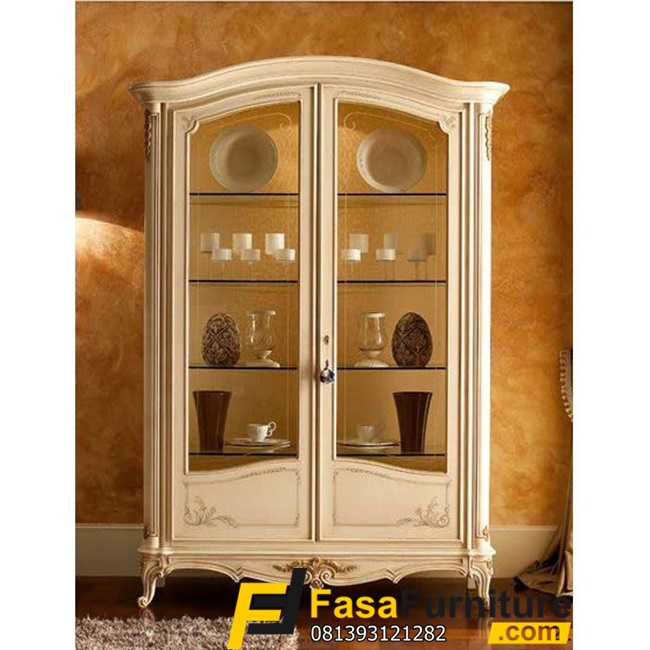 Model Terbaru Lemari Hias 2 Pintu Mewah