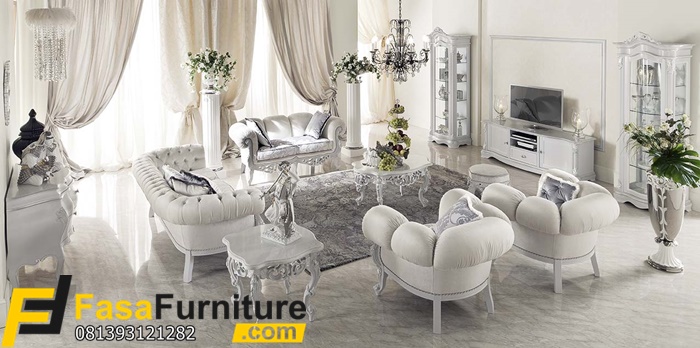 Set Kursi Sofa Keluarga Masa Kini Mewah