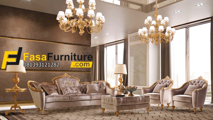 Set Kursi Sofa Mewah FF - 119