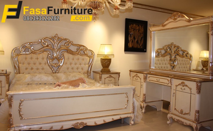 Model Tempat Tidur Ukiran Eropa FF-290