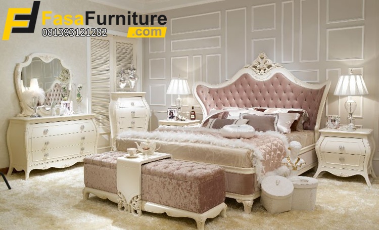 Set Kamar Tidur Mewah Putih FF-283