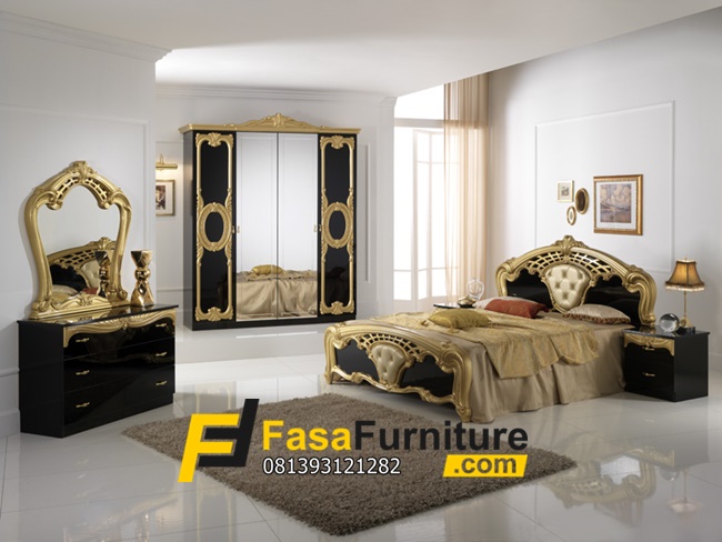 Set Tempat Tidur Black Klasik FF-289
