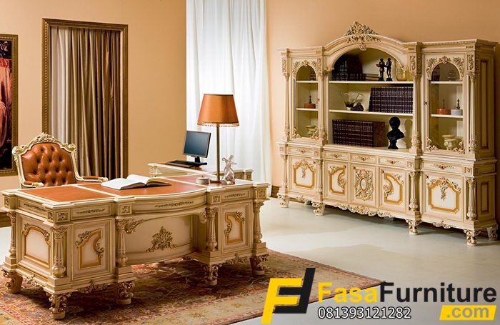 Set Meja Kantor Klasik Model Eropa