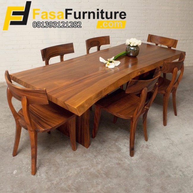 Set Meja Kayu Trembesi Murah FF-327