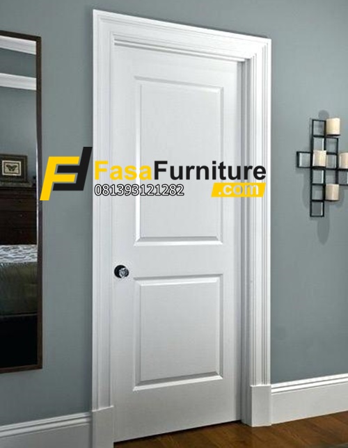 Harga Kusen Pintu Kamar Minimalis Putih