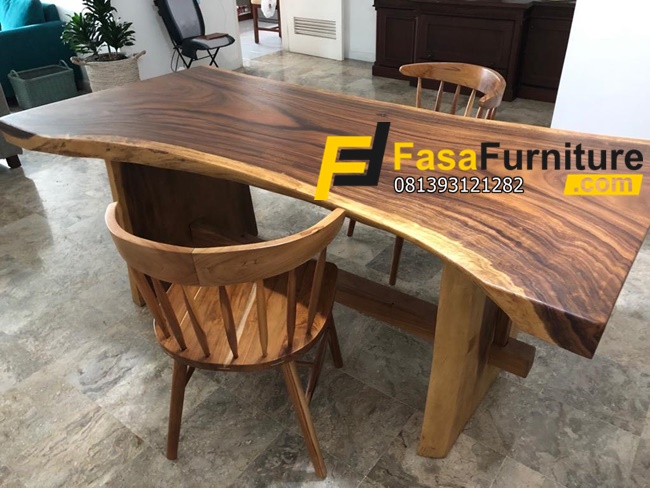 Meja Kantor Kayu Trembesi Murah