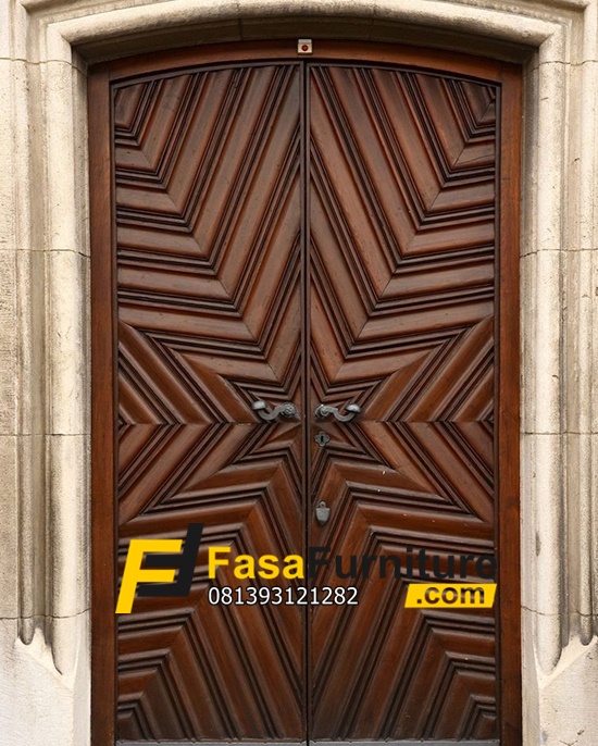 Pintu Rumah Minimalis Motif Bintang