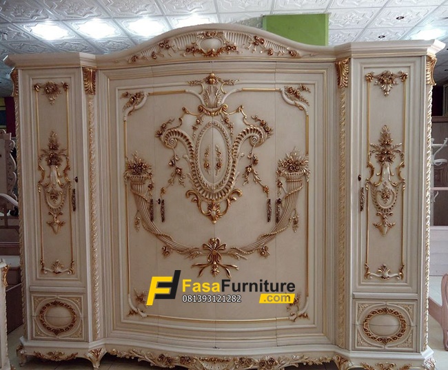 Lemari Pakaian Luxury Ukiran Masufana Jepara FF-363