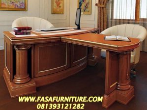 Meja Kantor Klasik Kayu Jati Modern