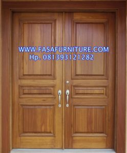 Pintu Rumah Minimalis Kayu Jati Kls 1 Modern