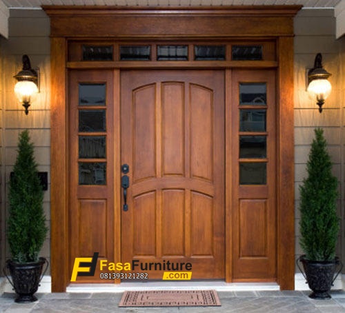 Pintu Rumah Minimalis Kayu Jati Tpk