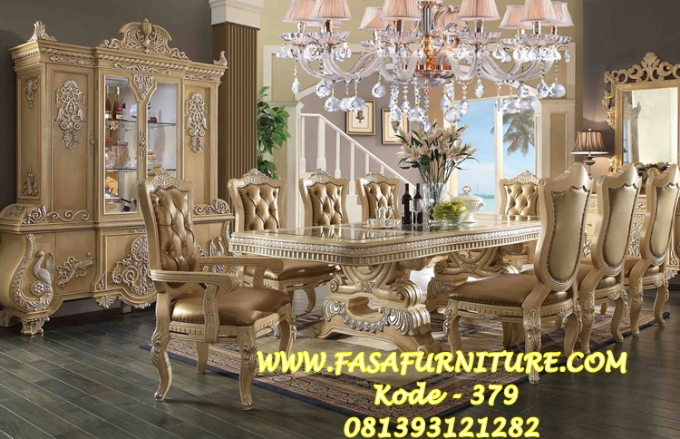 Set Meja Makan Manohara Klasik Itali
