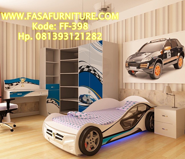 Set Kamar Tidur Anak Mobil Mewah