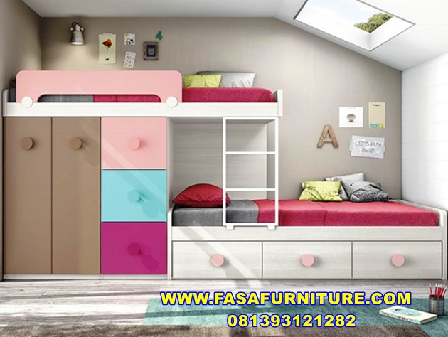 Tempat Tidur Anak Tingkat 2 Kasur