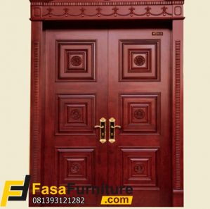 Jual Pintu Kayu Jati Model Kupu Tarung Klasik