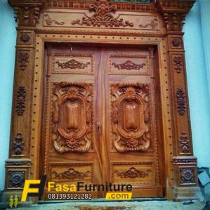 Pintu Kayu Jati Model Ukir Rumah Klasik