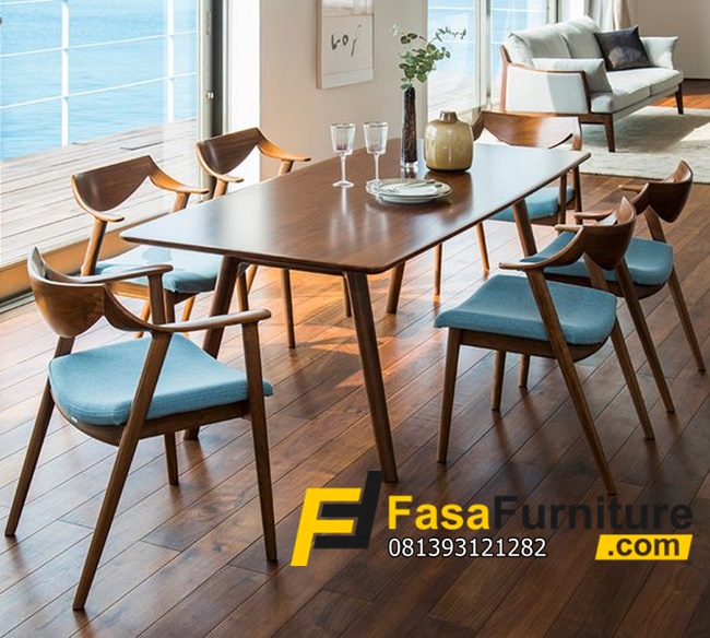 Set Kursi Cafe Minimalis Sandaran Lengkung