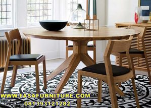 Set Kursi Cafe Murah Meja Bundar 4 Kursi