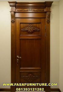 Jual Pintu Kamar Kayu Jati Ukir