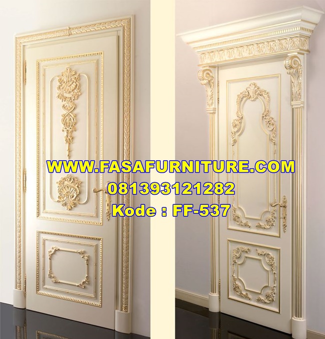 Set Pintu Kamar Ukir 2 Motif Klasik Eropa
