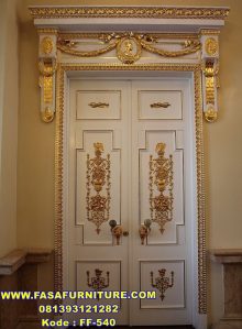Set Pintu Rumah Mewah Kupu Tarung Ukir
