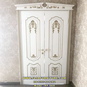 Pintu Kupu Tarung Ukiran Mewah FF-569