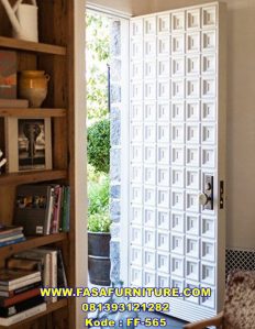 Pintu Rumah Minimalis Motif Kotak Single