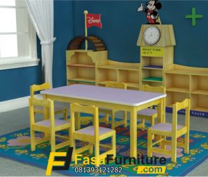 Bangku Kayu Sekolah PAUD Dan TK