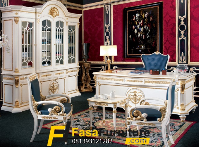 Set Meja Kantor Ukir Bos Jakarta