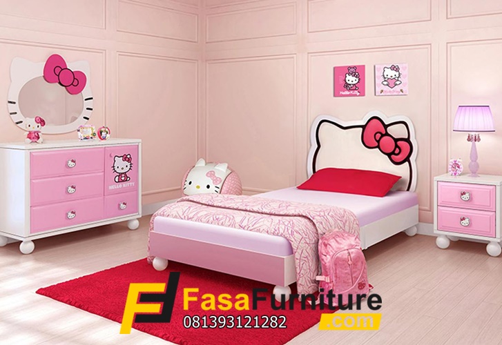 Set Tempat Tidur Anak Hello Kitty