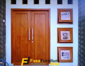 Pintu Double Minimalis 3 Jendela Susun