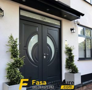Pintu Double Minimalis Kayu Jati