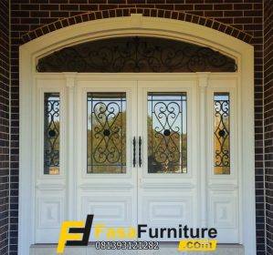 Model Pintu Utama Minimalis Motif Kaca Tralis